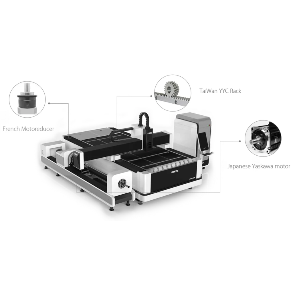 دستگاه برش لیزر تک میز روتاری مدل CNR