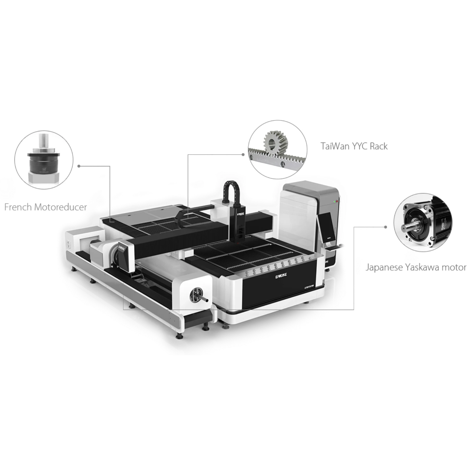 دستگاه برش لیزر تک میز روتاری مدل CNR دستگاه برش لیزر تک میز روتاری مدل CNR